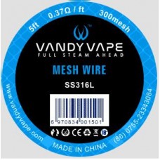 Сетка для MESH RDA SS316 5ft 0,37Ом/ft  300mesh